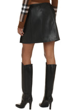 Load image into Gallery viewer, Vegan leather mini skirt