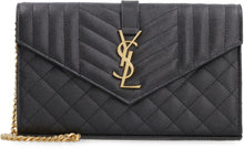 Load image into Gallery viewer, Monogram leather wallet on chain