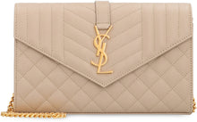 Load image into Gallery viewer, Monogram leather wallet on chain