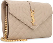 Load image into Gallery viewer, Monogram leather wallet on chain