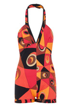 Load image into Gallery viewer, Short jumpsuit in eye print