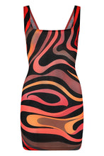 Load image into Gallery viewer, Short dress in marble print