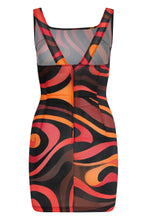 Load image into Gallery viewer, Short dress in marble print