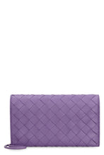 Load image into Gallery viewer, Leather wallet with shoulder strap