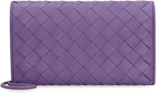 Load image into Gallery viewer, Leather wallet with shoulder strap