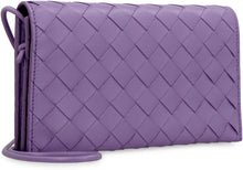 Load image into Gallery viewer, Leather wallet with shoulder strap