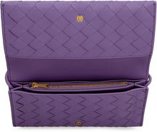 Load image into Gallery viewer, Leather wallet with shoulder strap