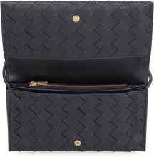 Load image into Gallery viewer, Leather wallet with shoulder strap
