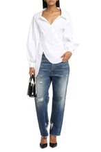 Load image into Gallery viewer, Asymmetric cotton shirt