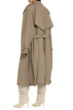 Load image into Gallery viewer, Cotton trench coat