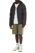 Load image into Gallery viewer, Hooded full-zip down jacket
