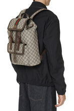 Load image into Gallery viewer, Ophidia GG supreme fabric backpack