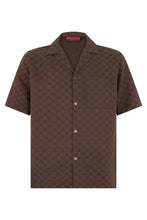 Load image into Gallery viewer, Bowling shirt in mixed linen fabric