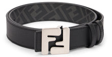 Load image into Gallery viewer, Reversible belt with metallic logo