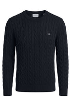 Load image into Gallery viewer, Cable knit sweater with logo