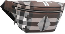 Load image into Gallery viewer, Checked canvas belt bag