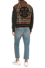 Load image into Gallery viewer, Wool and leather bomber jacket