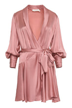 Load image into Gallery viewer, Silk wrap-dress