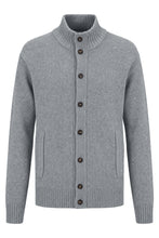 Load image into Gallery viewer, High collar cardigan in wool