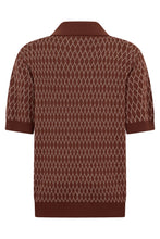 Load image into Gallery viewer, Brown cotton polo with short sleeves