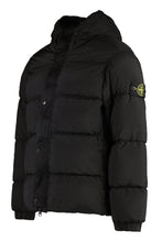 Load image into Gallery viewer, Hooded nylon down jacket