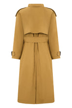 Load image into Gallery viewer, Long trench in blended cotton