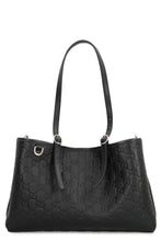 Load image into Gallery viewer, Shopping bag GG Emblem Media in leather