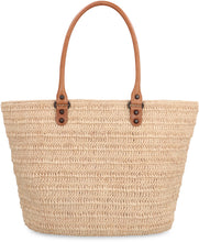 Load image into Gallery viewer, Le City Media raffia bag