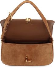 Load image into Gallery viewer, Solferino Media Suede shoulder bag