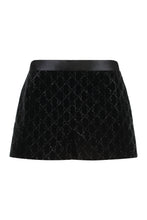 Load image into Gallery viewer, Embroidered cotton velvet shorts