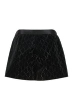 Load image into Gallery viewer, Embroidered cotton velvet shorts