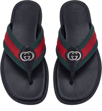 Load image into Gallery viewer, Flip-flops with metallic logo
