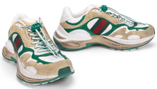 Load image into Gallery viewer, Sneakers made of fabric and leather accents