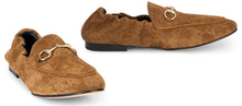 Load image into Gallery viewer, Jordaan moccasin in suede with monogram