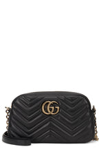 Load image into Gallery viewer, GG Marmont Gucci bag in chevron nappa