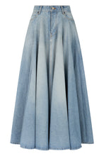 Load image into Gallery viewer, Long denim skirt