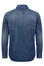 Load image into Gallery viewer, Denim shirt in cotton with embroidery