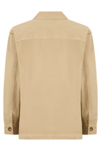 Load image into Gallery viewer, Overshirt Cassandre in gabardine with logo