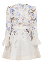 Load image into Gallery viewer, Short floral linen dress