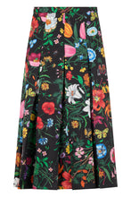 Load image into Gallery viewer, Midi pleated skirt in silk twill