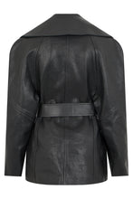 Load image into Gallery viewer, Knotted leather jacket