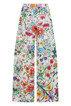 Load image into Gallery viewer, Floral wide-leg pants in silk