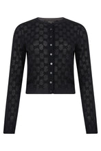Load image into Gallery viewer, Cropped cardigan with buttons and long sleeves