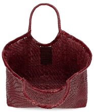 Load image into Gallery viewer, Woven leather shopper bag