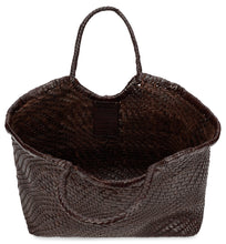 Load image into Gallery viewer, Woven leather shopper bag