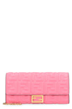 Load image into Gallery viewer, Baguette leather wallet on chain