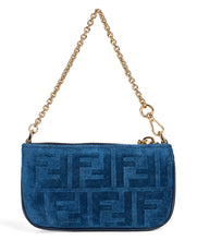 Load image into Gallery viewer, Baguette Mini bag in plush denim