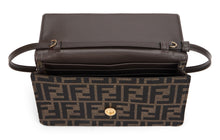 Load image into Gallery viewer, Shoulder bag Tube in FF Zucca fabric with leather handle and chain strap