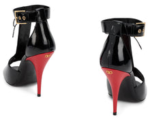 Load image into Gallery viewer, Open-toe shoe with stiletto heel