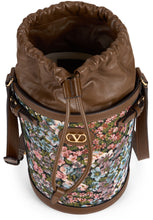 Load image into Gallery viewer, Bucket bag in cotton and leather